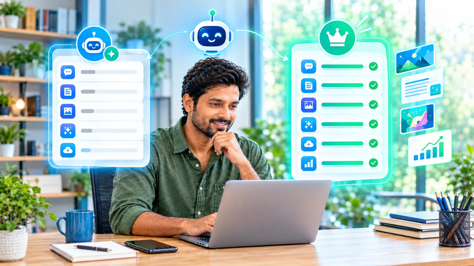 Zero-budget AI workflow for a small business