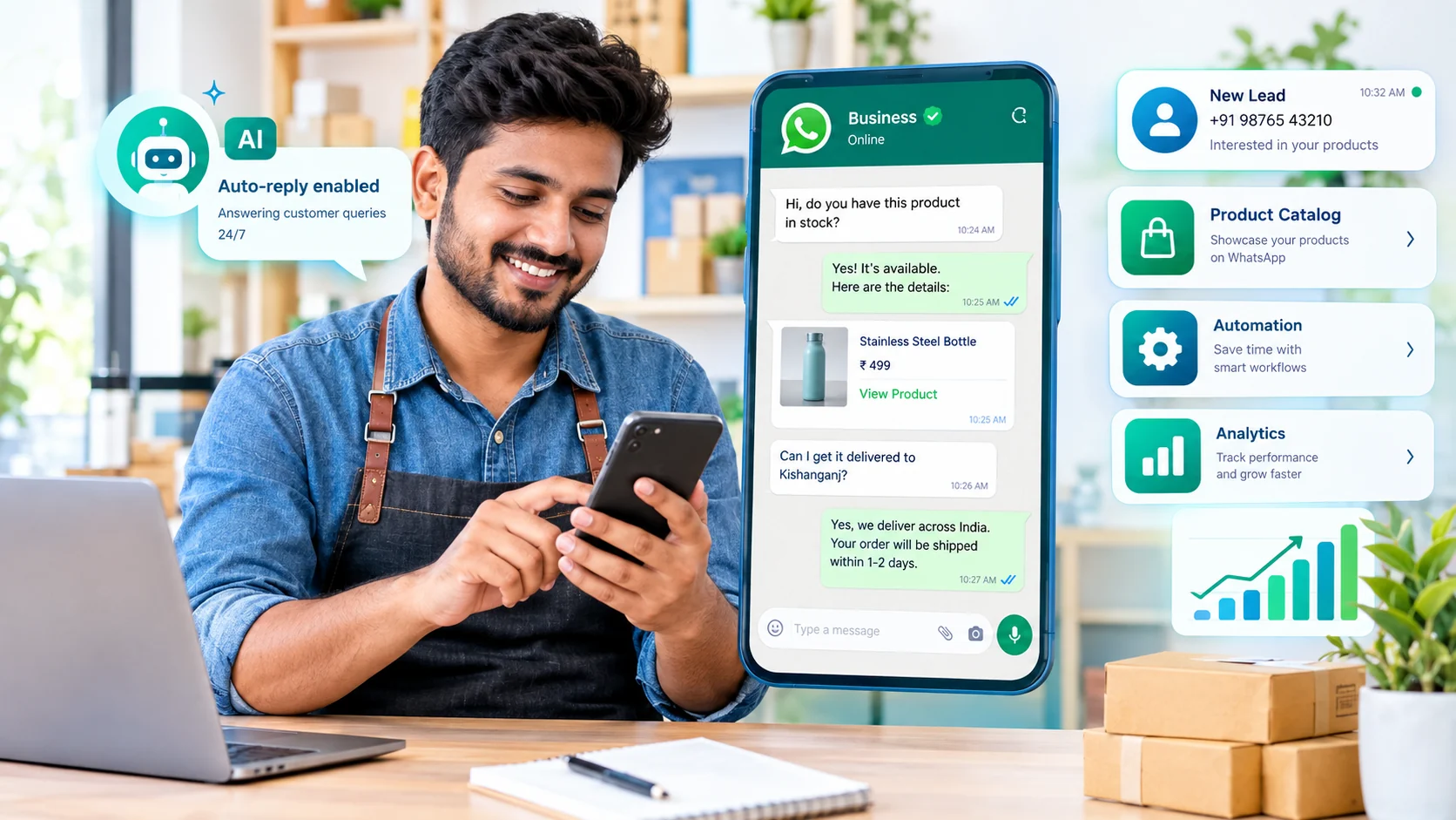AI tools for WhatsApp marketing for small businesses