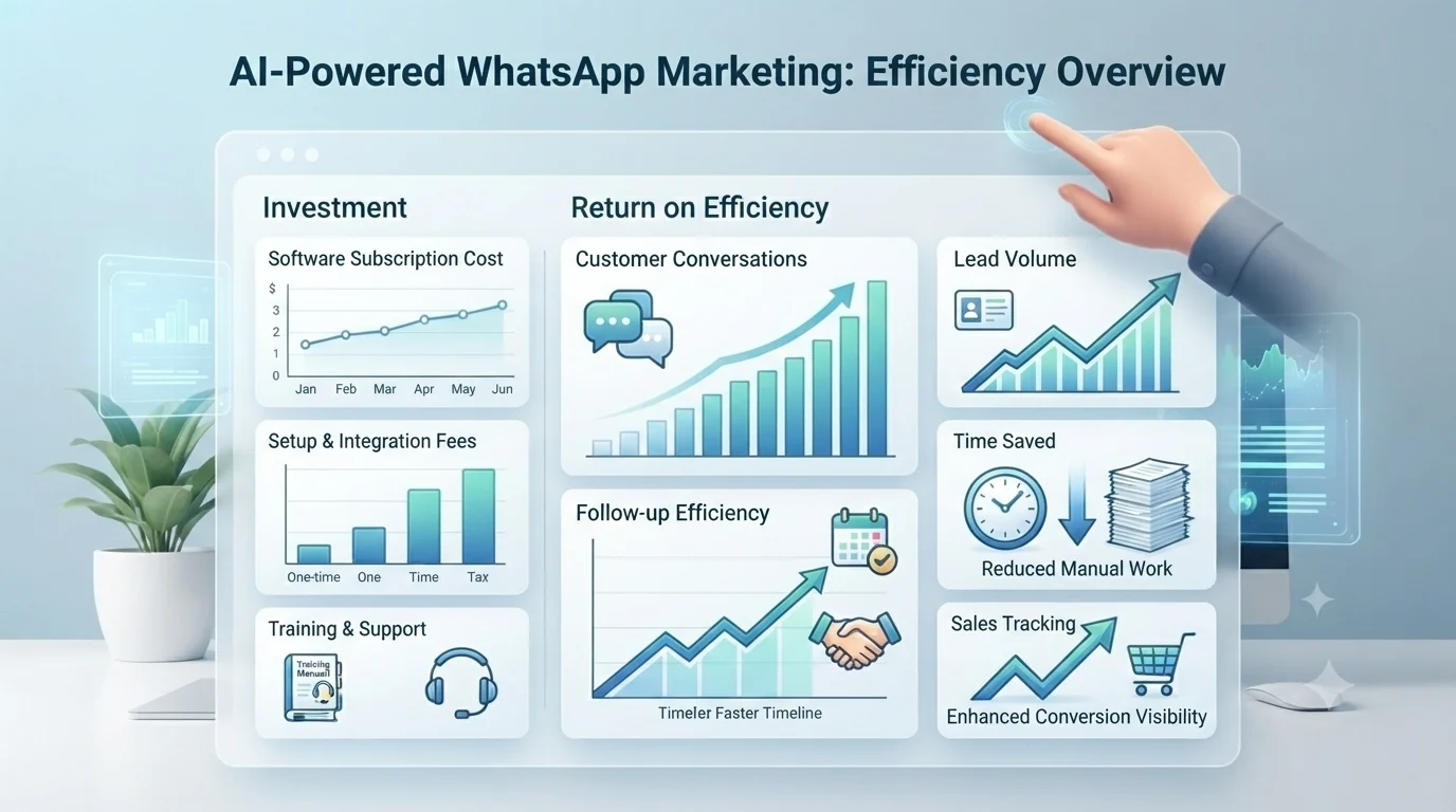 WhatsApp AI marketing cost and efficiency overview for small businesses