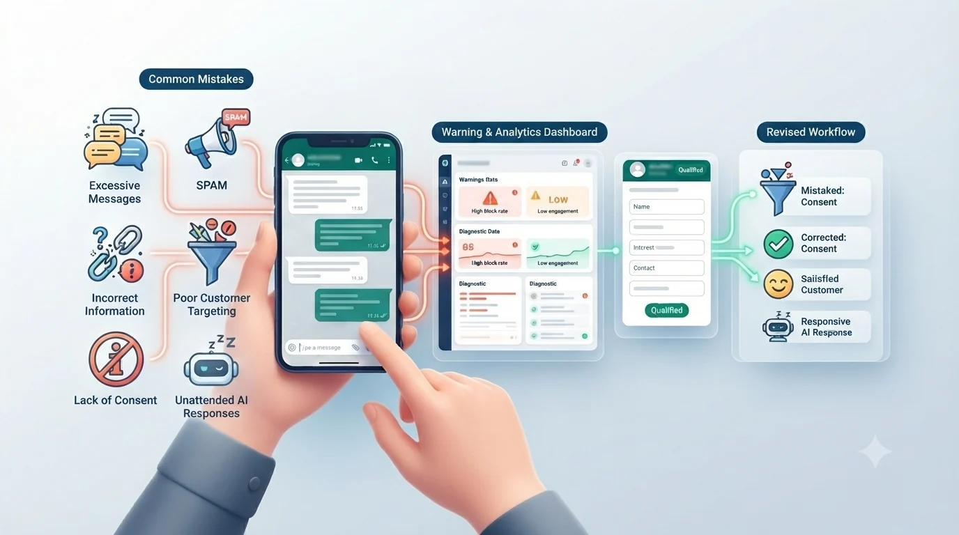 Common WhatsApp marketing mistakes small businesses should avoid